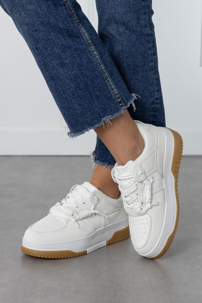 Sneakers Nala casual λευκό