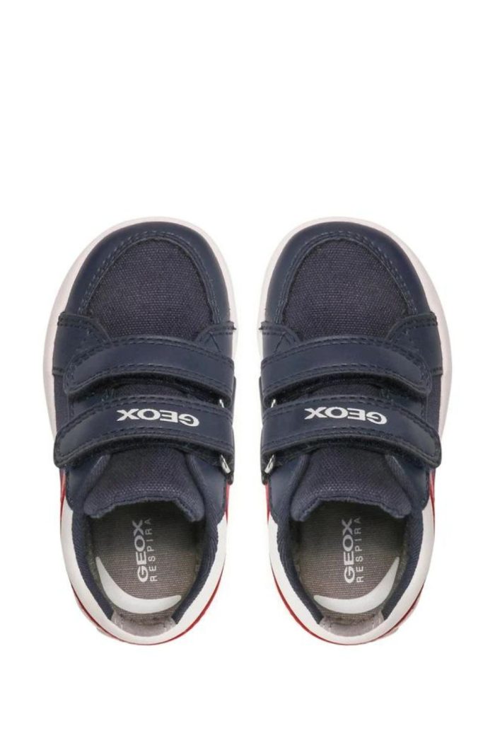 GEOX sneakers velcro navy μπλε