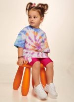 PCP παιδικό t-shirt κορίτσι tie-dye σπλας
