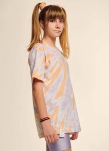 PCP παιδικό t-shirt κορίτσι tie-dye ακτίνες σομόν