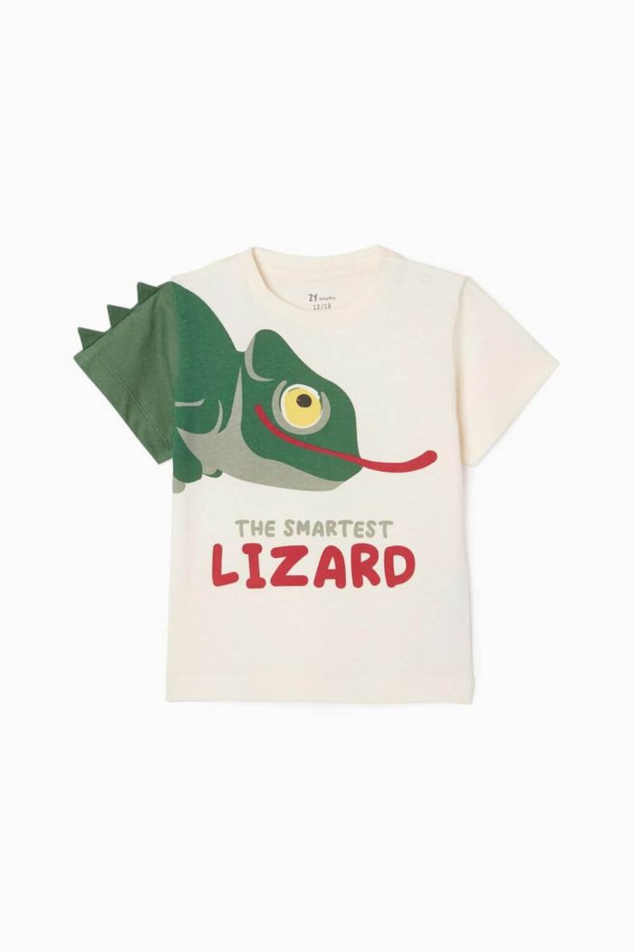 Ζippy Kids μπλούζα LIZARD μπεζ
