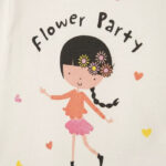 Zippy Kids μπλούζα bebe Flower Party λευκό