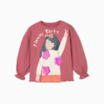 Zippy Kids μπλούζα κορίτσι παγιέτα ροζ