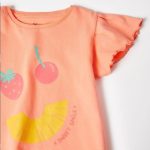 Ζippy Kids σετ δύο t-shirt sweet smile κορίτσι κοραλί λευκό