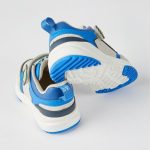 Zippy Kids sneakers δεινόσαυρος αγόρι baby μπλε γκρι