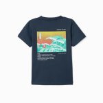 Ζippy Kids t-shirt αγόρι shikoku island σκούρο μπλε