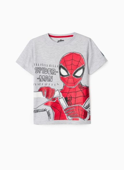 Ζippy Kids t-shirt αγόρι Spiderman γκρι