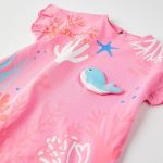 Zippy Kids t-shirt baby φάλαινα ροζ